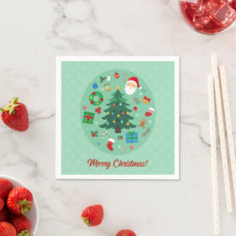 Kerst Illustraties Kerstfeest Servet