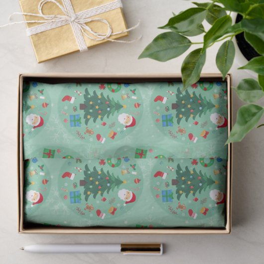 Kerst Illustraties Vakantie Tissuepapier (Geschenk)