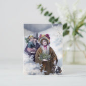 Kerst in Andover,  vakantieontwerp Feestdagenkaart (Staand voorkant)