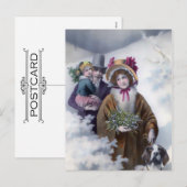 Kerst in Andover,  vakantieontwerp Feestdagenkaart (Voorkant / Achterkant)