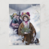 Kerst in Andover,  vakantieontwerp Feestdagenkaart (Voorkant)