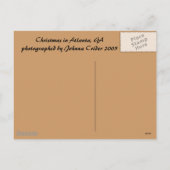 Kerst in Atlanta, GA Feestdagenkaart (Achterkant)