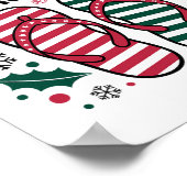 Kerst in augustus Zomerliefhebber Mannen Vrouwen K Poster (Hoek)