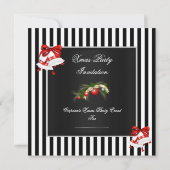 Kerst in bedrijf: rode zwarte streep kaart (Achterkant)