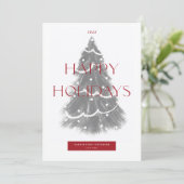 Kerst in bedrijven feestdagenkaart (Staand voorkant)