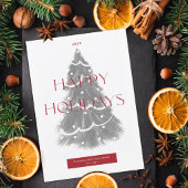 Kerst in bedrijven feestdagenkaart