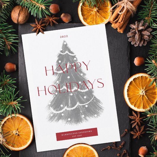 Kerst in bedrijven feestdagenkaart