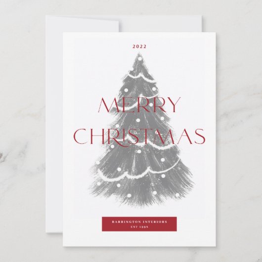 Kerst in bedrijven feestdagenkaart (Voorkant)