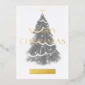 Kerst in bedrijven folie feestdagenkaart (Voorkant)