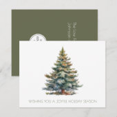 Kerst in bedrijven notitiekaartje (Voorkant / Achterkant)