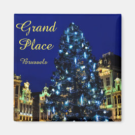 Kerst in Brussel, België Magneet