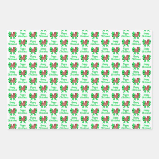 Kerst in Caïro: groene bus 3 kleuren Inpakpapier Vel (Voorkant 2)