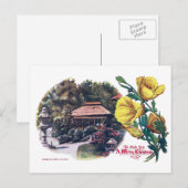 Kerst in Californië in de Japanse theetuin Feestdagenkaart (Voorkant / Achterkant)