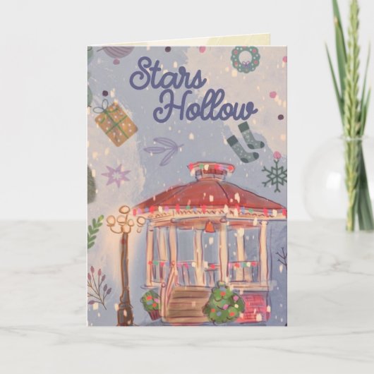 Kerst in Connecticut kerstkaart Feestdagen Kaart (Voorkant)