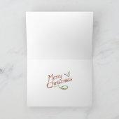 Kerst in de Alley Feestdagen Kaart (Binnen)