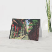 Kerst in de Alley Feestdagen Kaart (Voorkant)