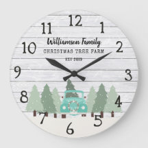  kerst in de bloemetjes - Familienaam Clock
