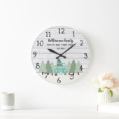 kerst in de bloemetjes - Familienaam Clock Grote Klok (Huis)