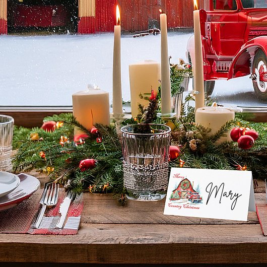 Kerst in de Country Plaatskaartje