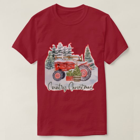 Kerst in de Country T-shirt (Design voorkant)