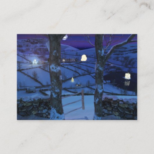 Kerst in de Glen Bladwijzer Visitekaartje (Voorkant)