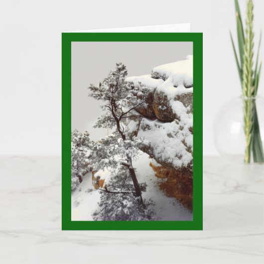 Kerst in de Grand Canyon Feestdagen Kaart (Voorkant)
