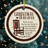 Kerst in de hemel bruine herdenkingsfoto vakantie keramisch ornament