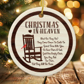 Kerst in de hemel bruine herdenkingsfoto vakantie keramisch ornament