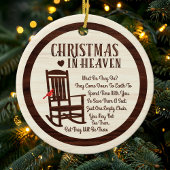 Kerst in de hemel bruine herdenkingsfoto vakantie keramisch ornament