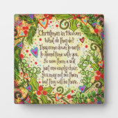 Kerst in de hemel Inspirerend  Fotoplaat (Voorkant)