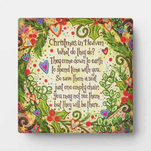 Kerst in de hemel Inspirerend  Fotoplaat (Voorkant)