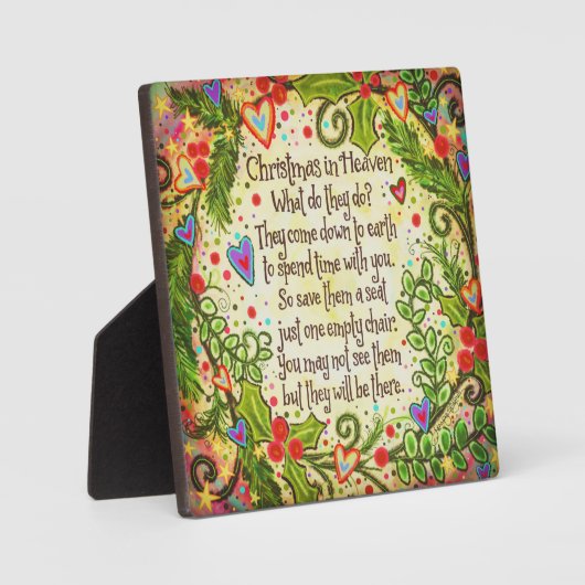 Kerst in de hemel Inspirerend  Fotoplaat (Voorkant)