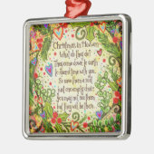 Kerst in de hemel Inspirerend vakantie Metalen Ornament (Links)