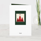 Kerst in de hemel, kerstkaart feestdagen kaart (Achterkant)