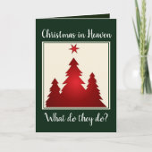 Kerst in de hemel, kerstkaart feestdagen kaart (Voorkant)