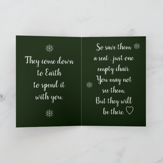 Kerst in de hemel, kerstkaart feestdagen kaart (Binnen)