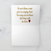 Kerst in de Hemel Memorial, Herdenking Kaart (Binnen)