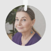 Kerst in de Hemelse Memorial Foto Acrylic Ornament (achterkant)