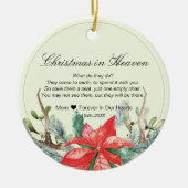 Kerst in de Hemelse Memorial Foto Keepomwille Keramisch Ornament (Voorkant)