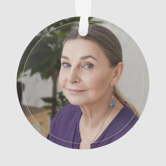 Kerst in de Hemelse Memorial Foto Keepomwille Ornament (achterkant)