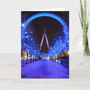 Kerst in de London Eye Feestdagen Kaart