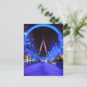 Kerst in de London Eye Feestdagenkaart (Staand voorkant)