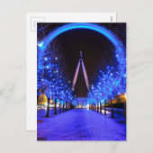 Kerst in de London Eye Feestdagenkaart (Voorkant / Achterkant)