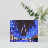 Kerst in de London Eye Feestdagenkaart (Staand voorkant)