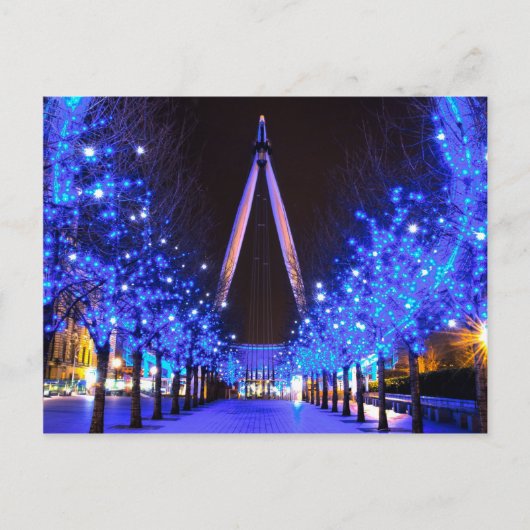 Kerst in de London Eye Feestdagenkaart (Voorkant)