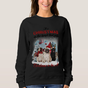 Kerst in de lucht pug Classic T-Shirt 468