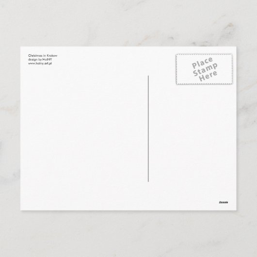 Kerst in de moderne stad feestdagenkaart (Achterkant)