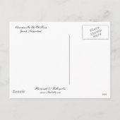 Kerst in de oude stad feestdagenkaart (Achterkant)