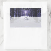 Kerst in de Pines Gift Label Stickers (Tas)