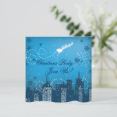 Kerst in de stad Custom Products Kaart (Staand voorkant)